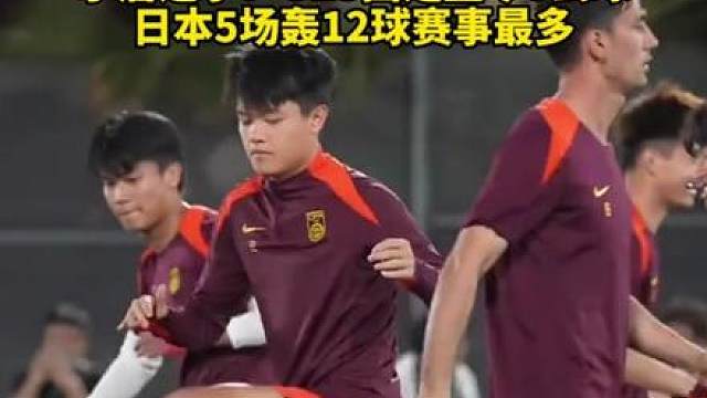 矛盾之争！U23国足至今0丢球，日本5场轰12球赛事最多