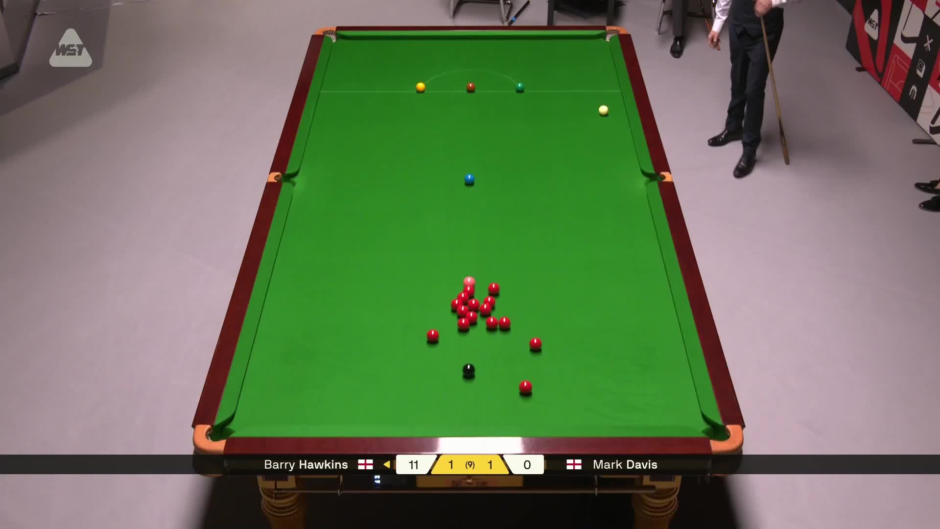 巴里·霍金斯VS马克·戴维斯 2026斯诺克德国大师赛