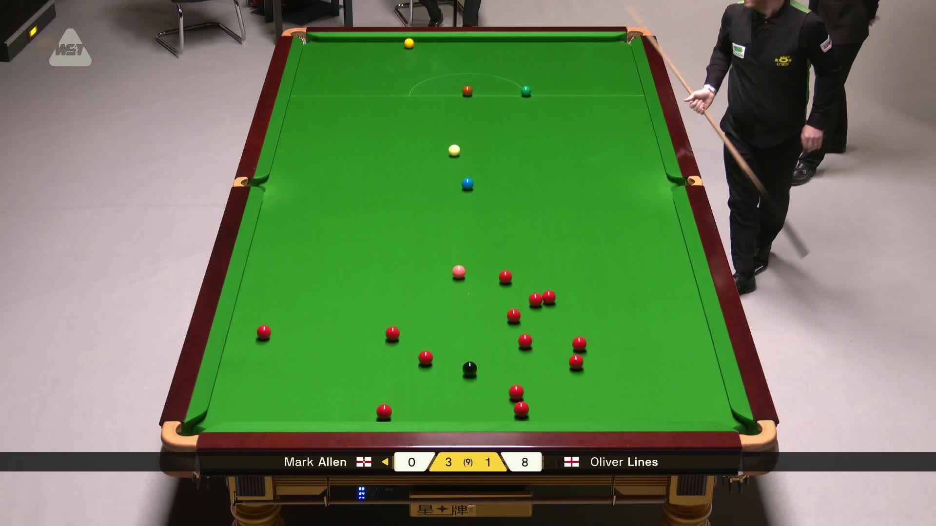 马克·艾伦VS奥利弗·莱恩斯 2026斯诺克德国大师赛
