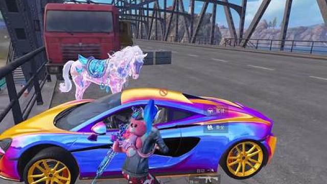 堵桥撞车主播了，好多车皮肤啊