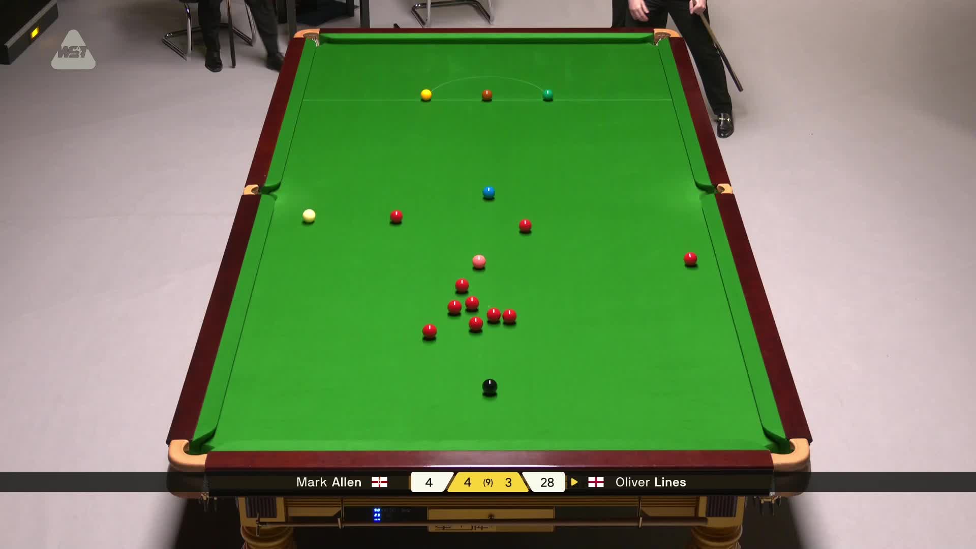 马克·艾伦VS奥利弗·莱恩斯 2026斯诺克德国大师赛