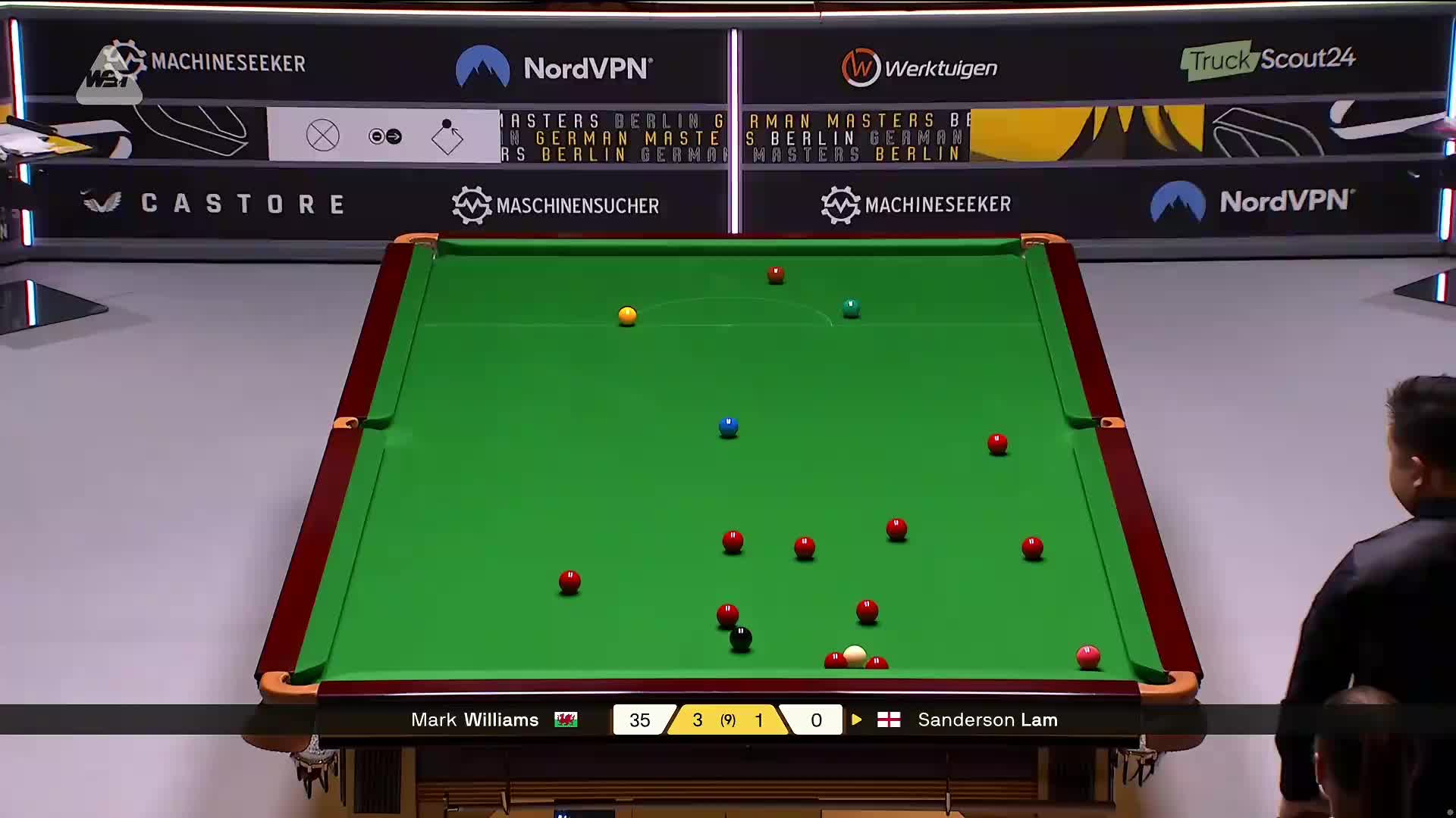 马克·威廉姆斯VS林杉峰 2026斯诺克德国大师赛