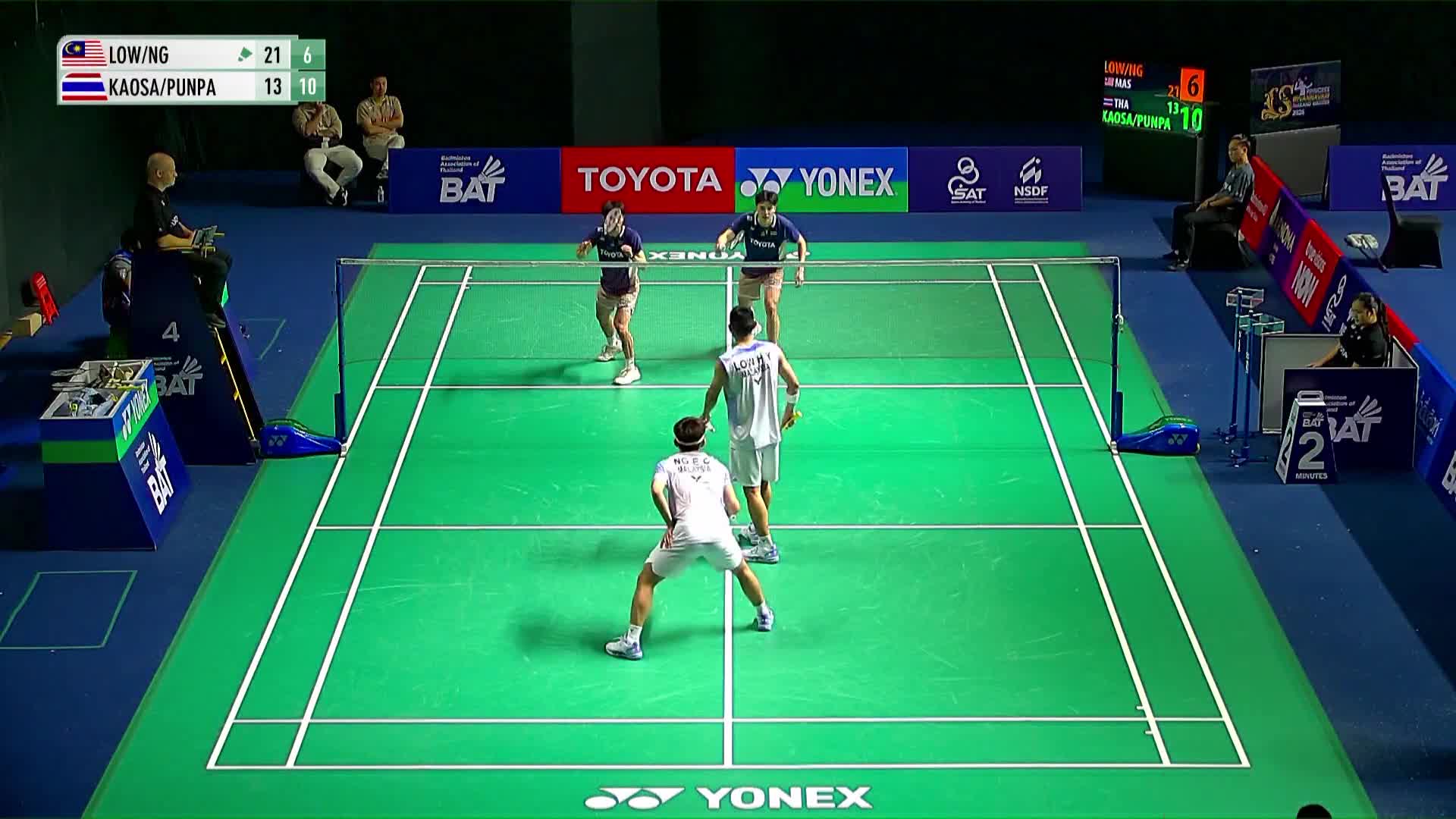 男双 刘航益/吴永昌vs法兰尤/塔纳多 1/16赛 2026泰国羽毛球大师赛