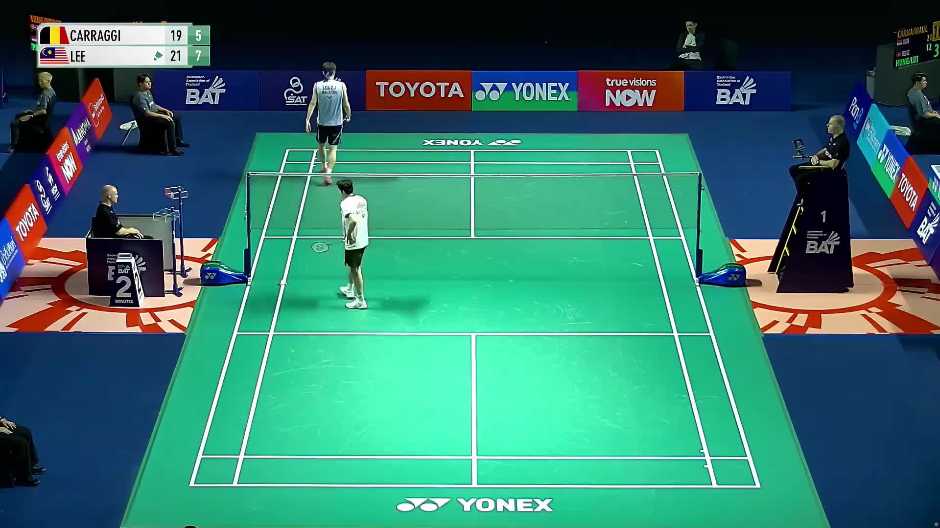 男单 朱利安vs李梓嘉 1/16赛 2026泰国羽毛球大师赛