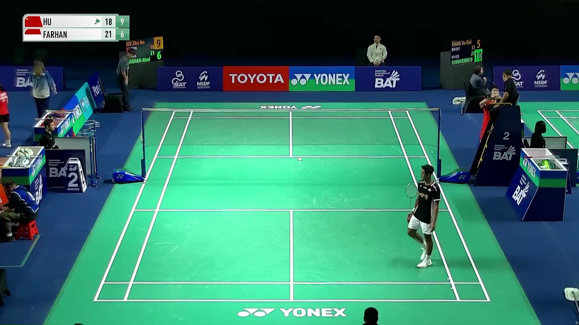 男单 胡哲安vs法汉 1/16赛 2026泰国羽毛球大师赛