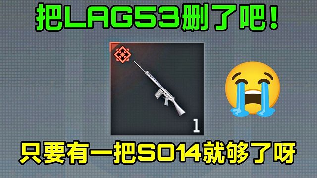把lag53删了吧！我背包里只要有一把so14就够了！