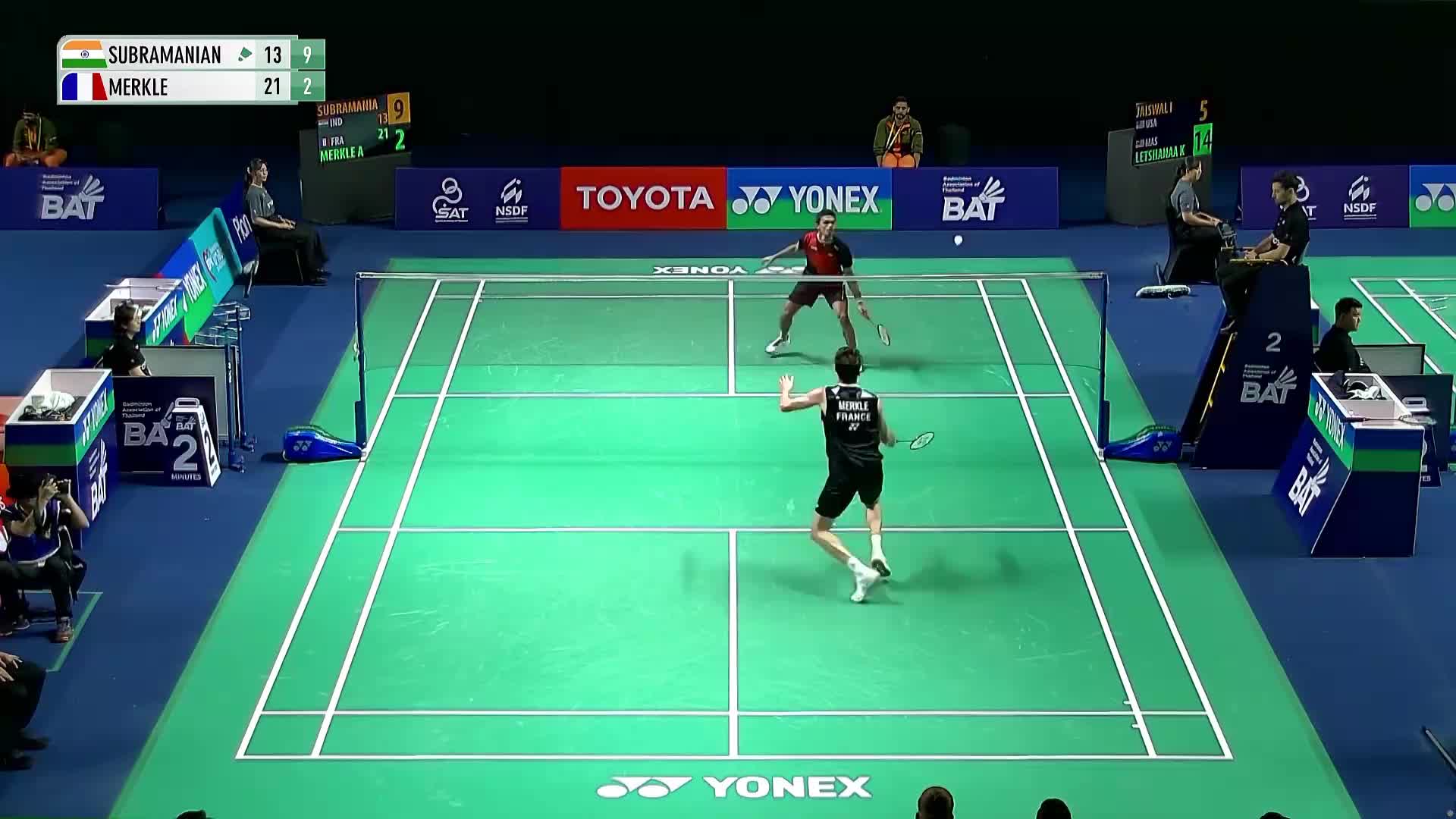 男单 桑卡尔vs梅克尔 1/16赛 2026泰国羽毛球大师赛