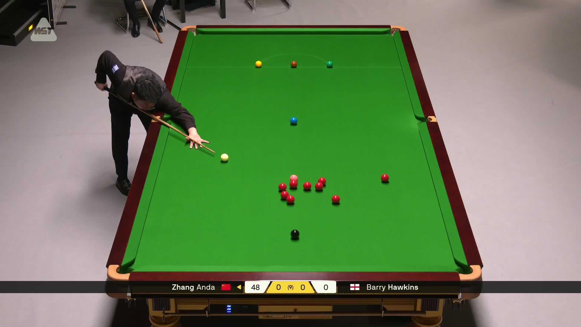 巴里·霍金斯VS张安达 2026斯诺克德国大师赛