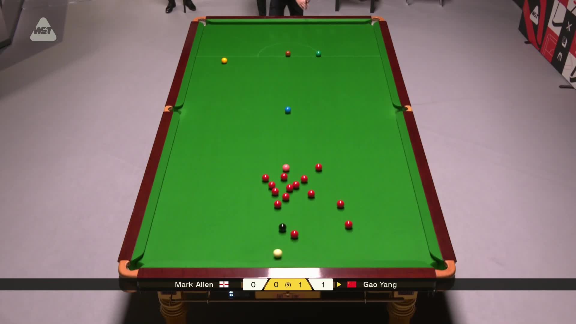 高阳VS马克·艾伦 2026斯诺克德国大师赛
