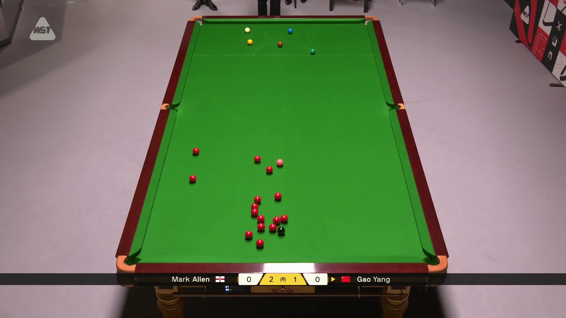 高阳VS马克·艾伦 2026斯诺克德国大师赛