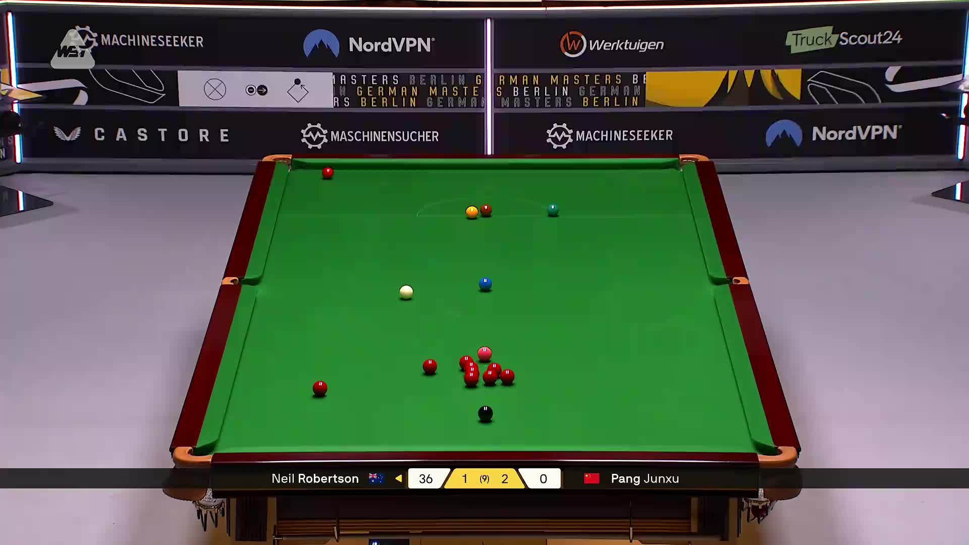 庞俊旭VS尼尔·罗伯逊 2026斯诺克德国大师赛