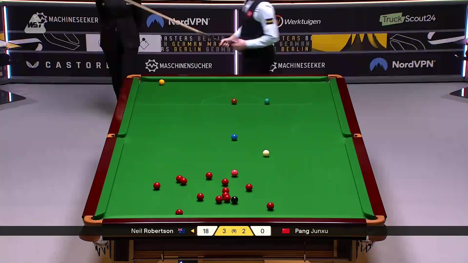 庞俊旭VS尼尔·罗伯逊 2026斯诺克德国大师赛
