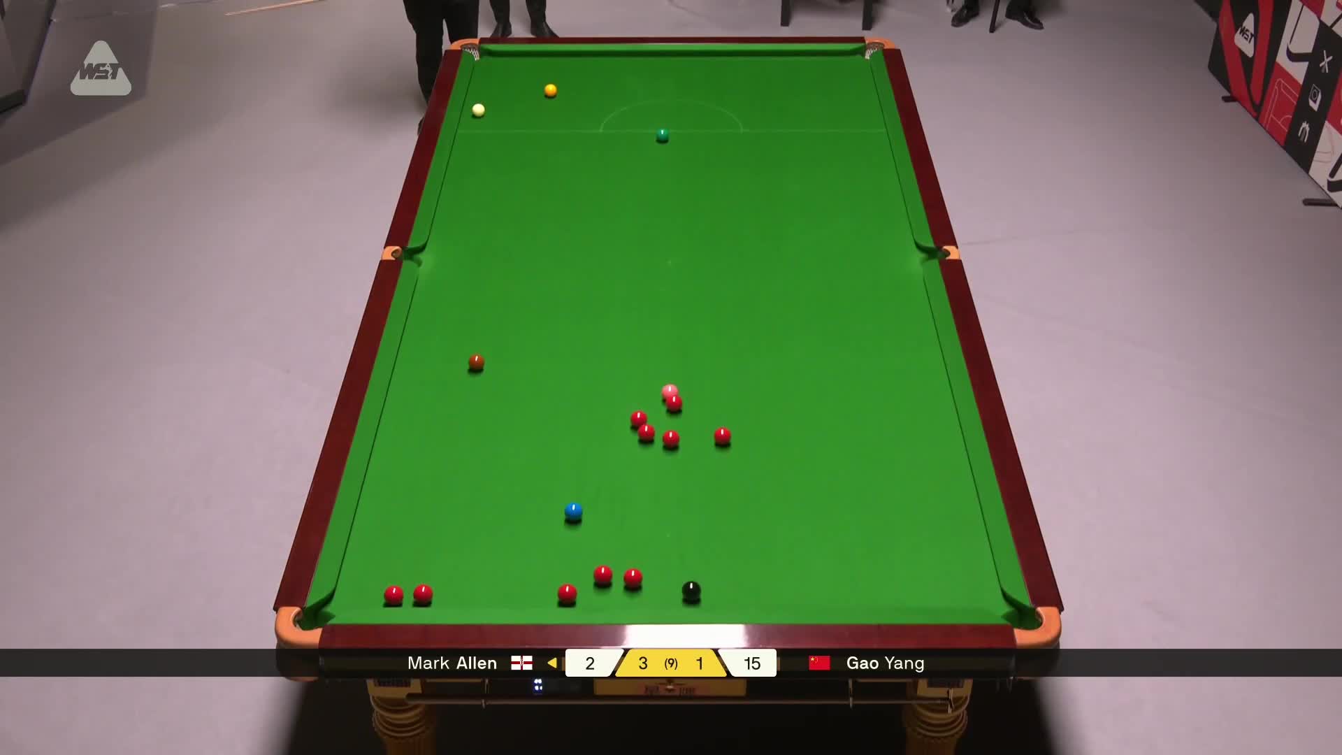 高阳VS马克·艾伦 2026斯诺克德国大师赛