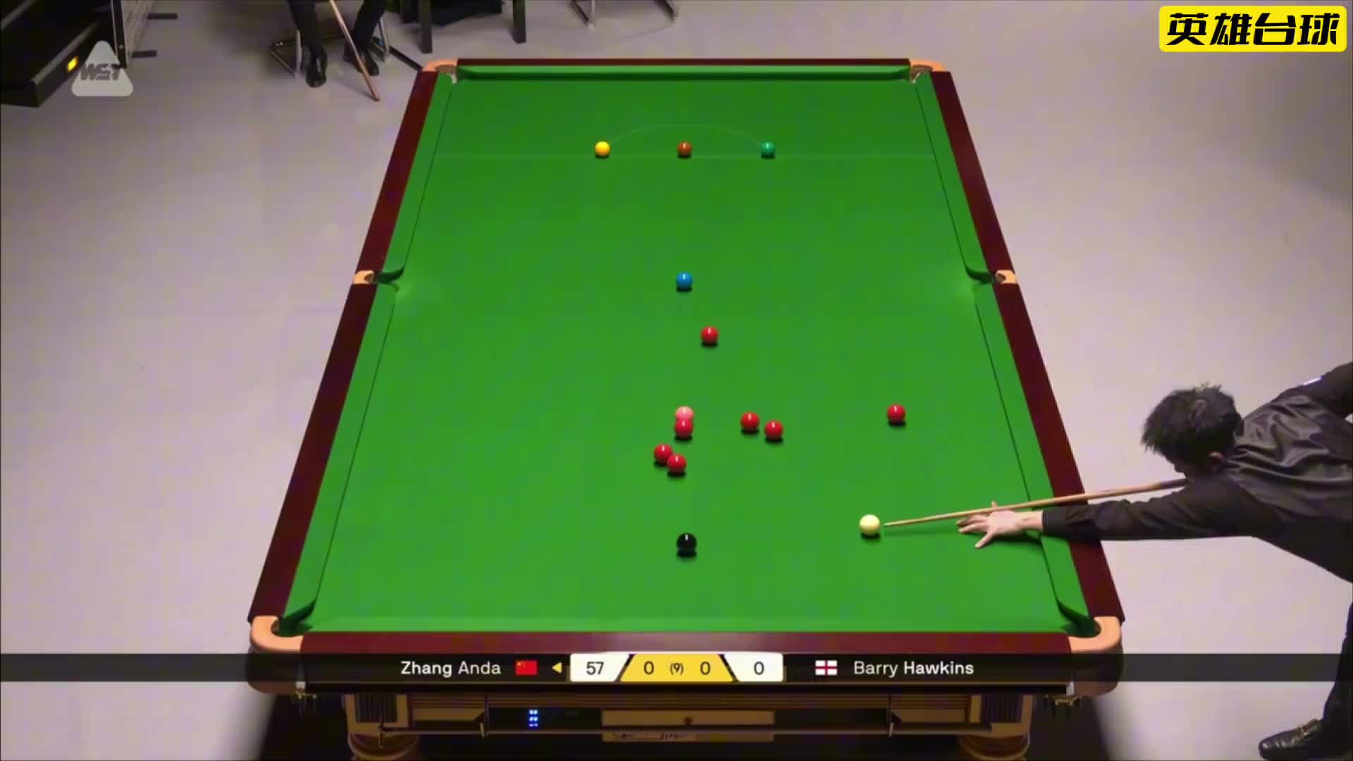 最新的147来了，张安达开局状态火热，远台精准上手，细腻控球轰出满分杆！