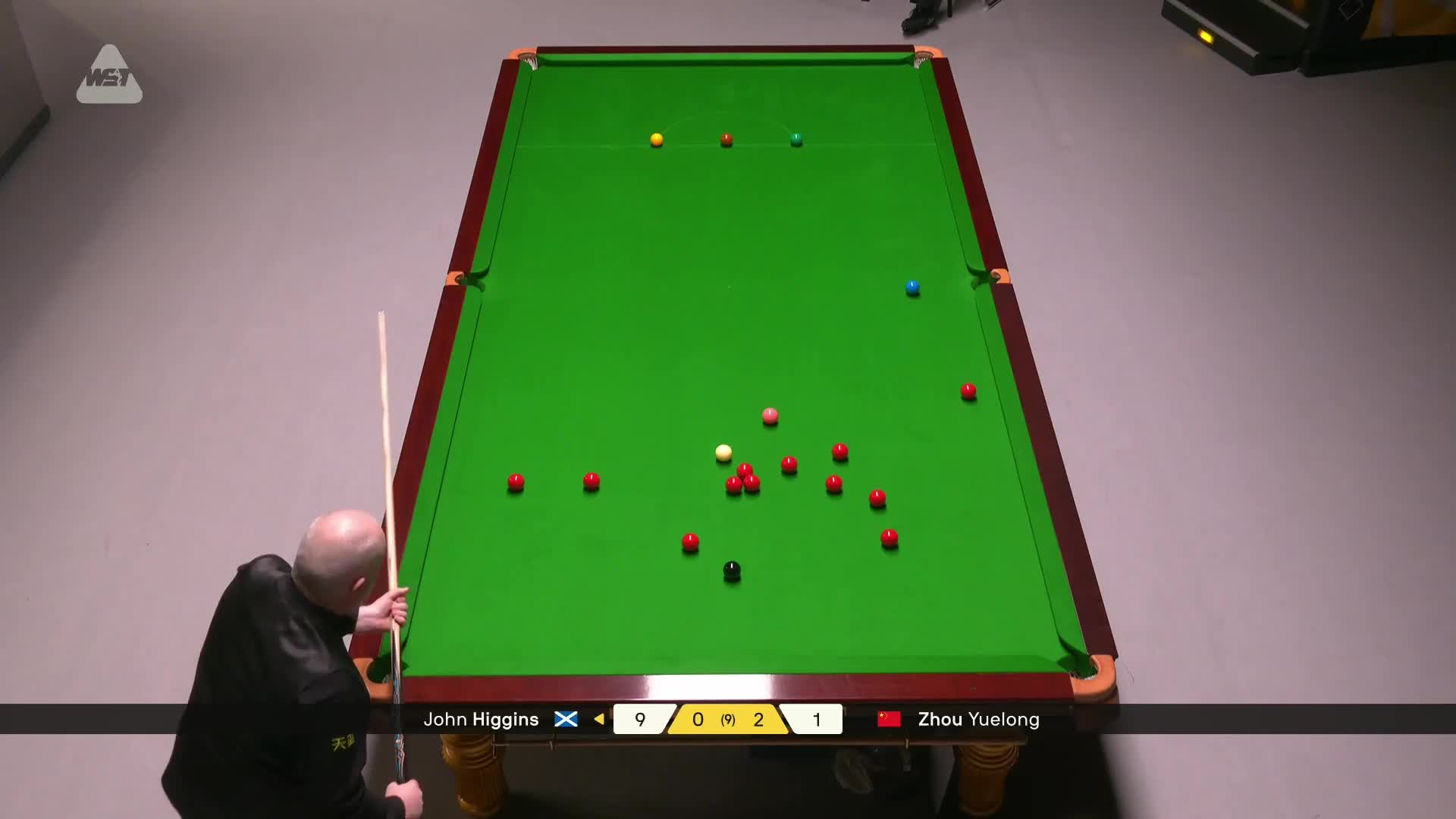 周跃龙VS约翰·希金斯 2026斯诺克德国大师赛