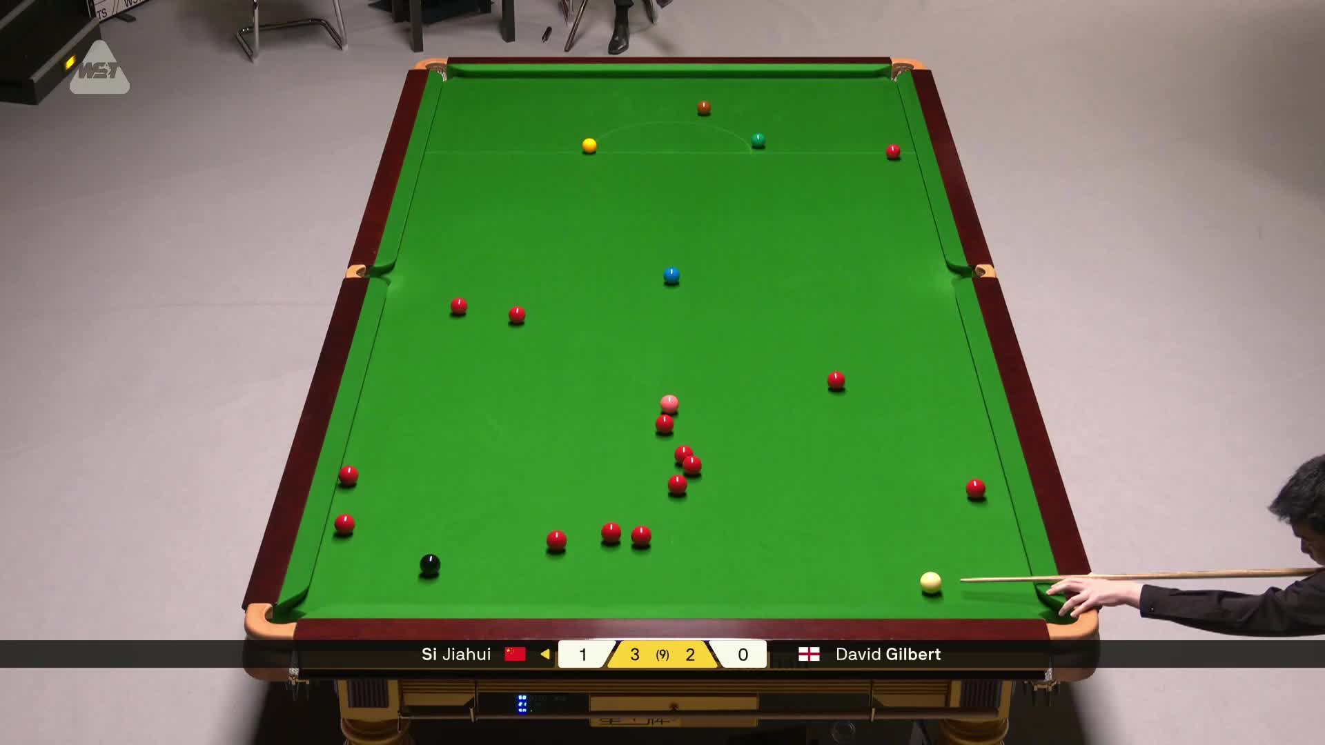 斯佳辉VS大卫·吉尔伯特 2026斯诺克德国大师赛