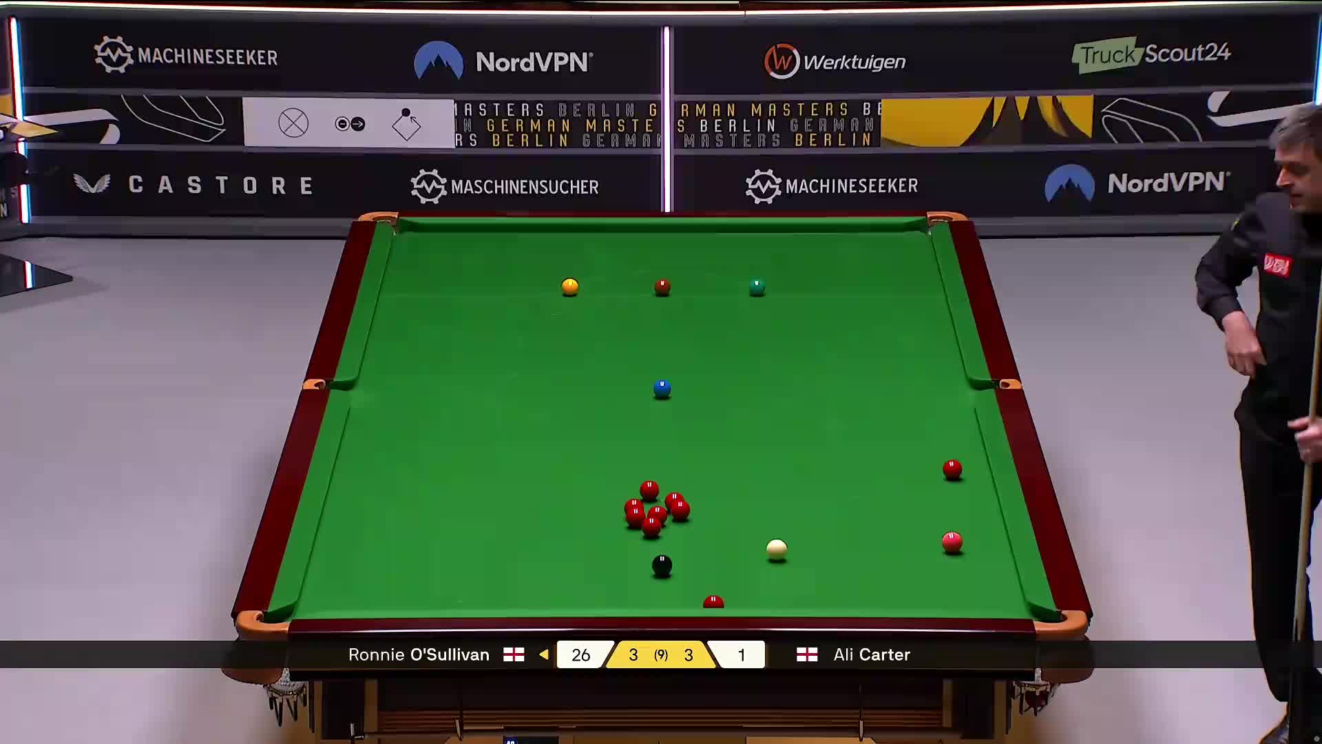 罗尼·奥沙利文VS阿里·卡特 2026斯诺克德国大师赛