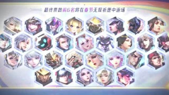 春节30款皮肤返场票选，前六通过无双祈愿返场！我猴哥直接预定了两个返场名额好吧剩下的四个你们觉得会是谁？