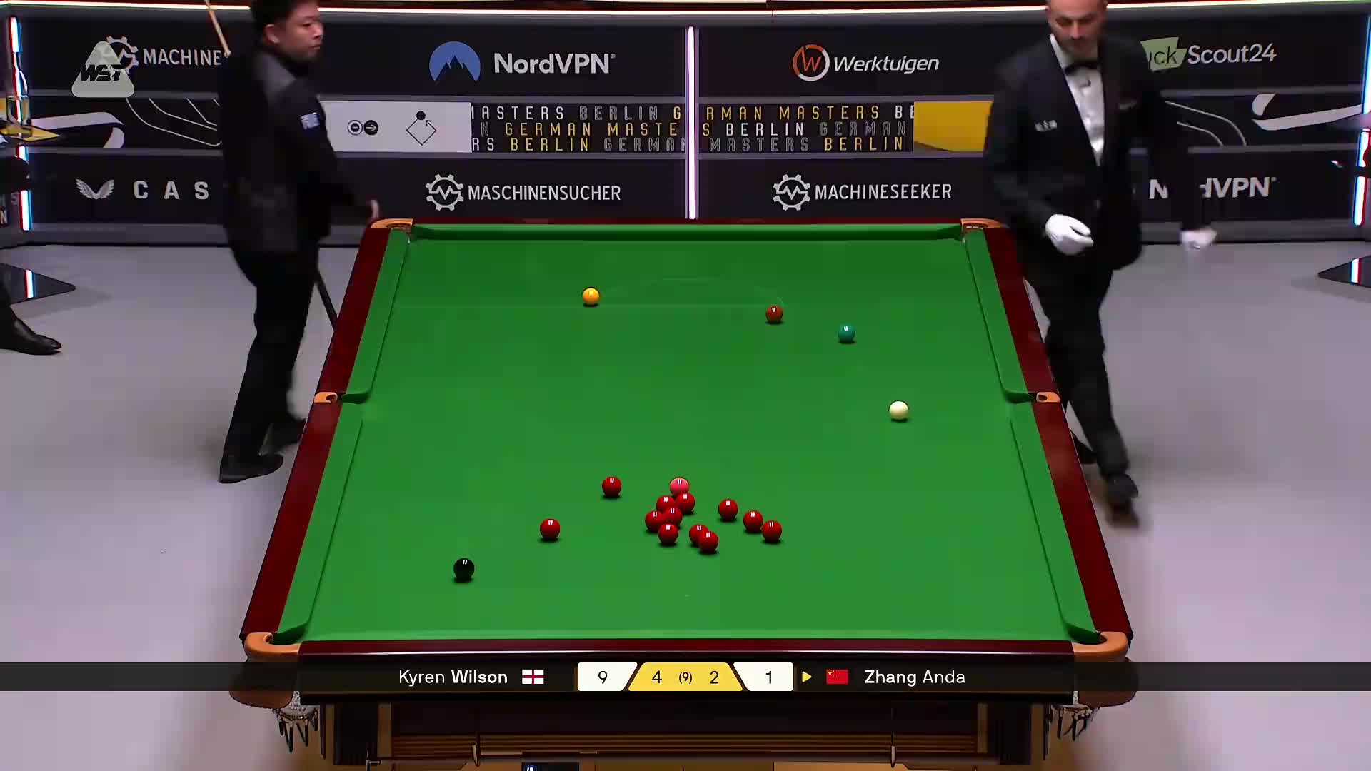 凯伦·威尔逊VS张安达 2026斯诺克德国大师赛