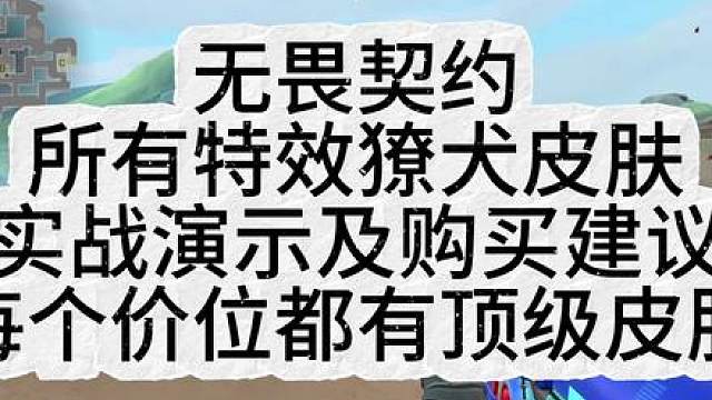 无畏契约所有特效獠犬皮肤 实战演示以及购买建议 哪一把皮肤会得到启点赛选手的青睐呢？