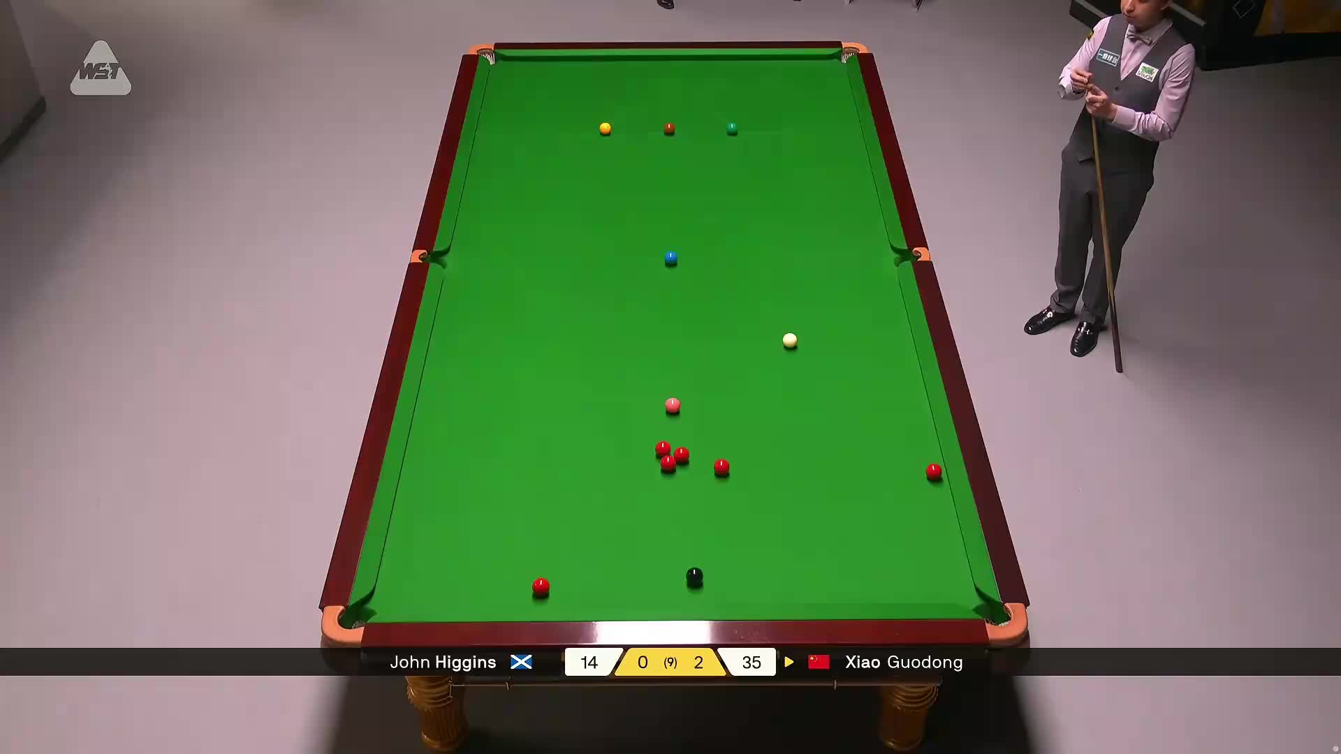 肖国栋VS约翰·希金斯 2026斯诺克德国大师赛