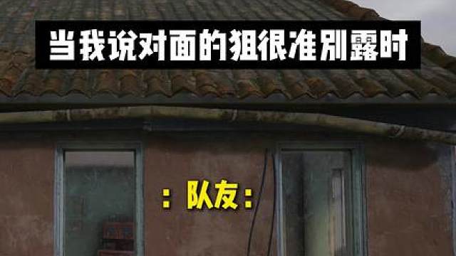 当我说对面的狙很准别露时...