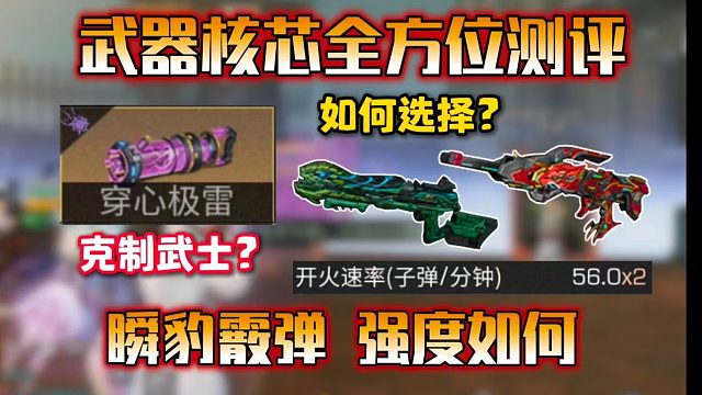 新核芯克制武士？瞬豹喷强度如何？武器核芯全面测评！【明日之后】