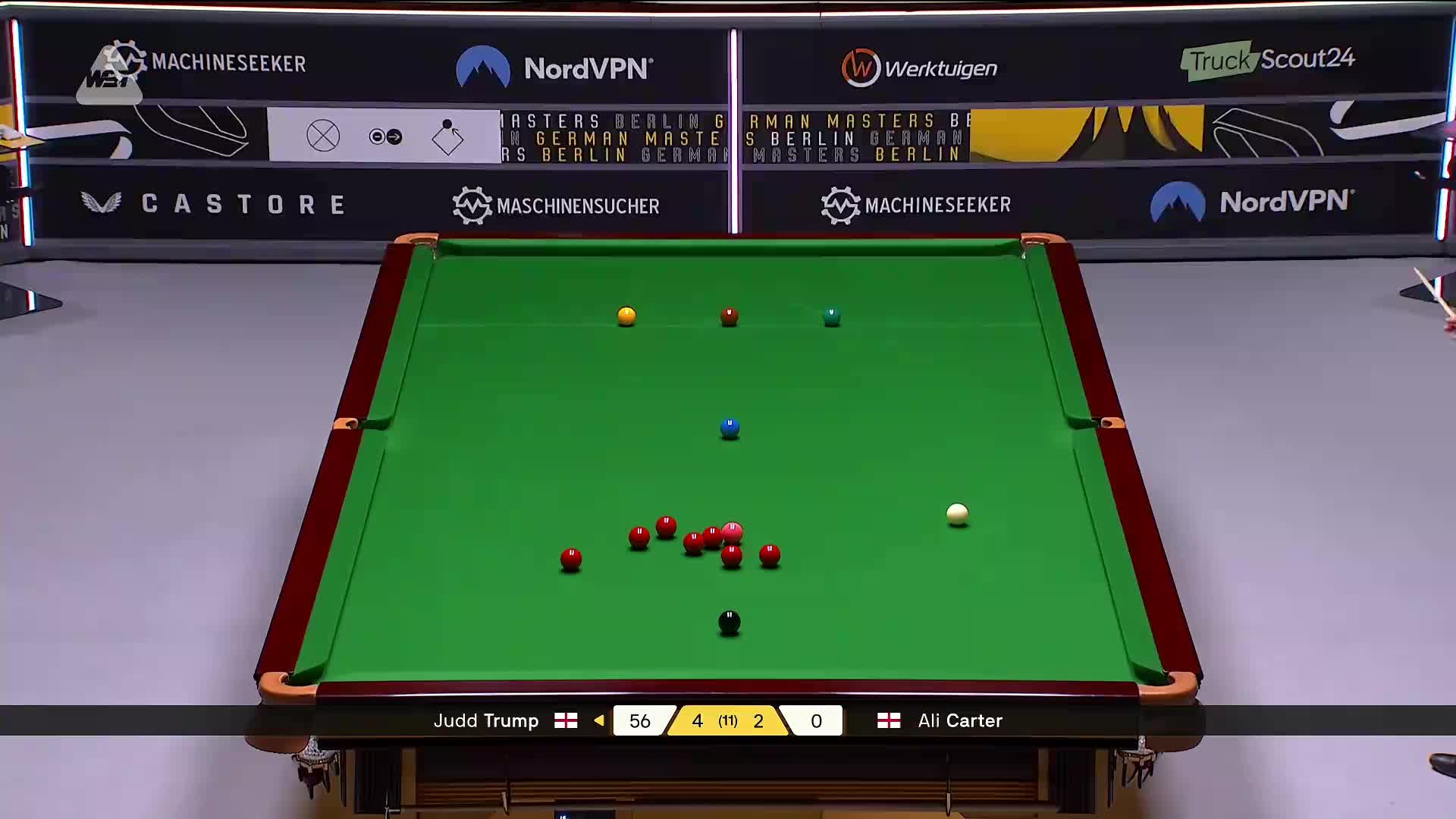 贾德·特鲁姆普VS阿里·卡特 2026斯诺克德国大师赛