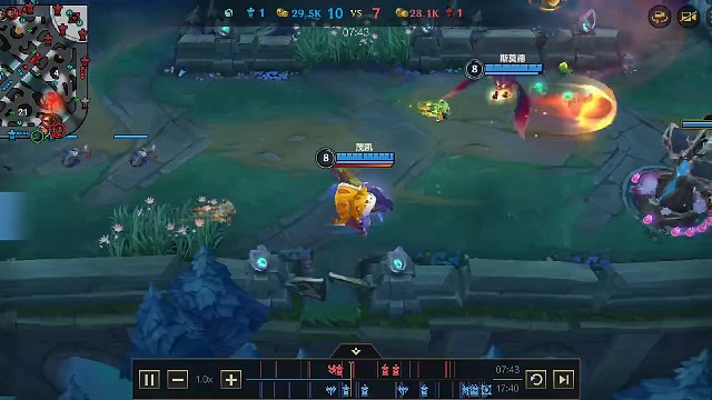 这波塔下拉扯加闪现极限躲q，平A极限回血#英雄联盟