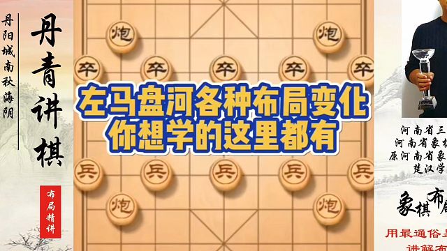左马盘河各种布局变化，你想学的这里都有！如何快速提升象棋水平？如何学习象棋布局、中局、残局？真心教棋