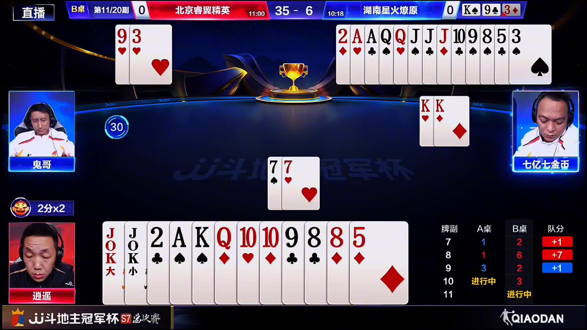 从容应对农压，思路明晰记牌赢双局