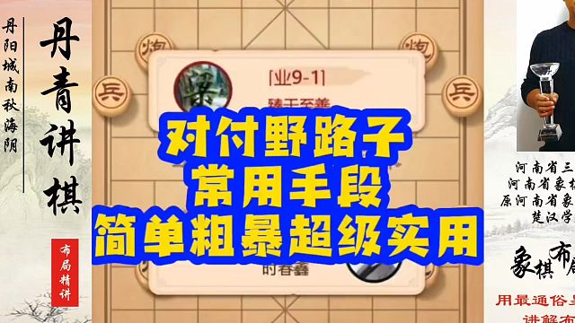 象棋布局一点通全套课程，对付野路子常用手段，简单粗暴超级实用！如何快速提升象棋水平？如何学习象棋布局
