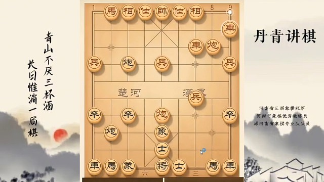 河南省冠军黄丹青讲棋，象棋怎么学，象棋教学，教学讲解三步弃马，系统学习象棋