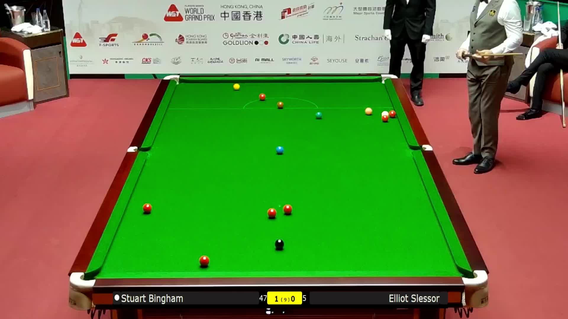 艾利奥特·斯莱瑟VS斯图尔特·宾汉姆 2026斯诺克世界大奖赛