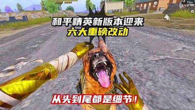 和平精英新版本六大重磅改动，从头到尾都是细节！