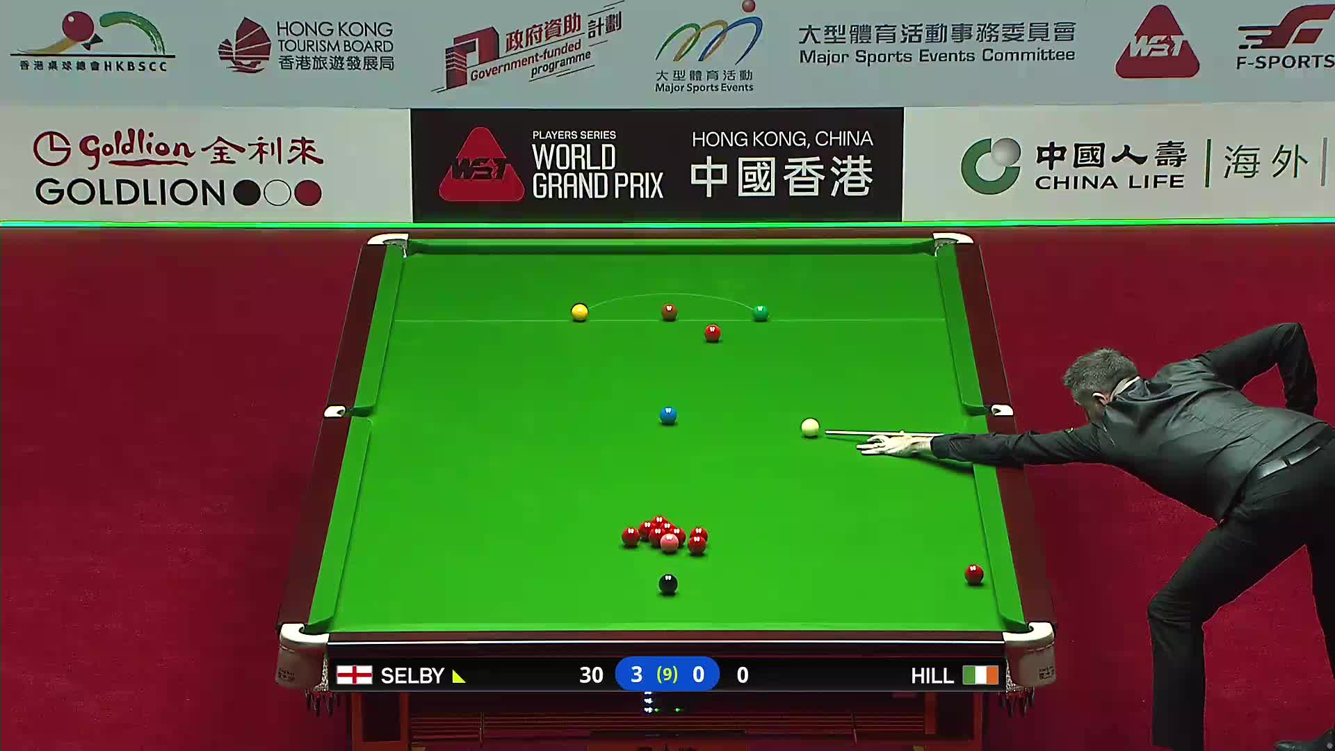 马克·塞尔比VS亚伦·希尔 2026斯诺克世界大奖赛