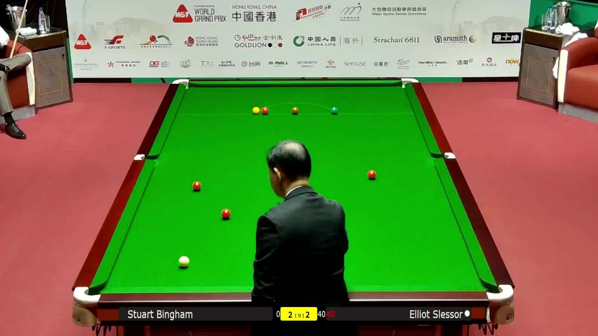 艾利奥特·斯莱瑟VS斯图尔特·宾汉姆 2026斯诺克世界大奖赛