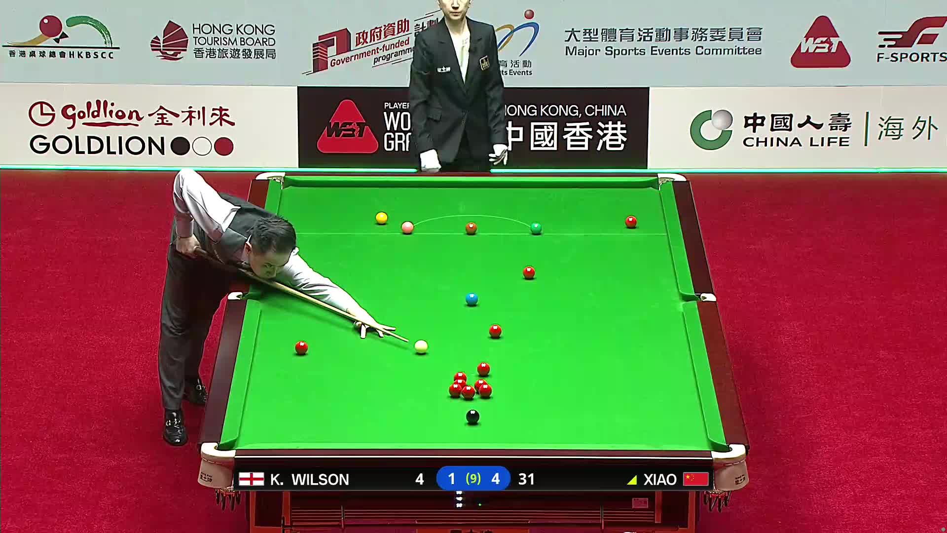 肖国栋VS凯伦·威尔逊 2026斯诺克世界大奖赛