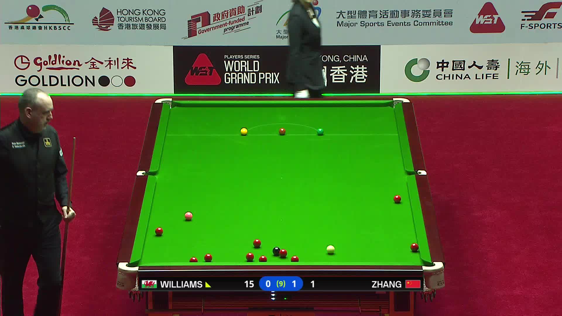 马克·威廉姆斯VS张安达 2026斯诺克世界大奖赛