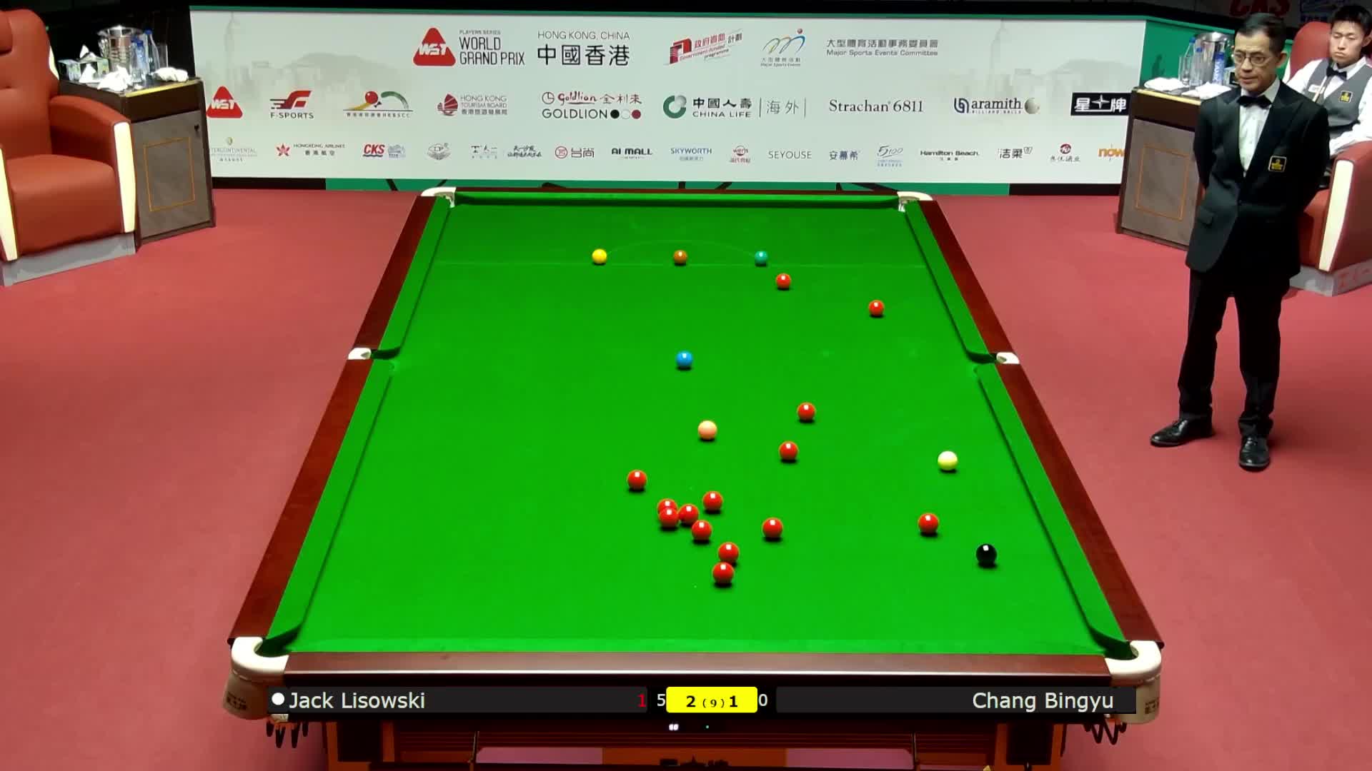 杰克·利索夫斯基VS常冰玉 2026斯诺克世界大奖赛