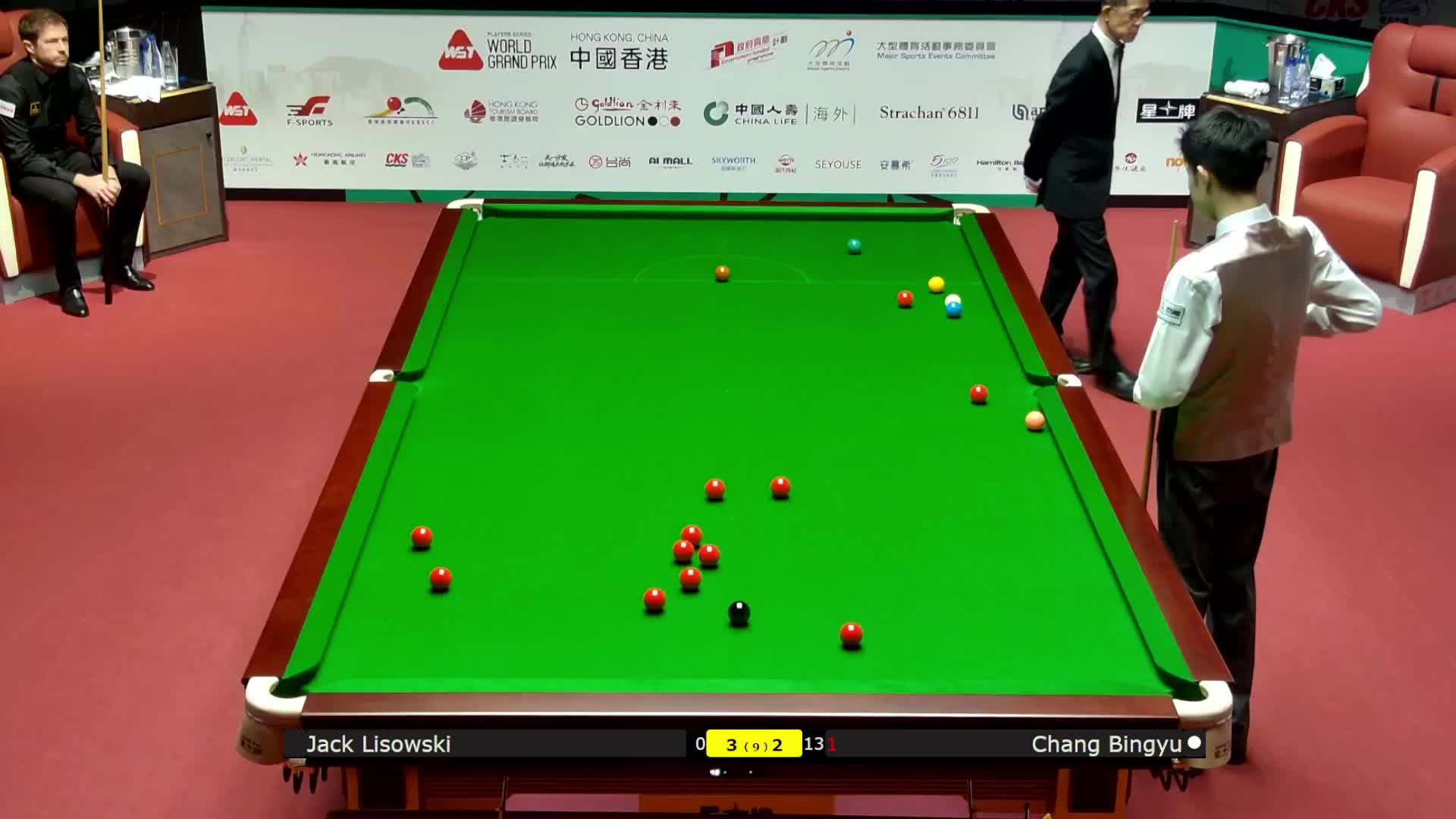 杰克·利索夫斯基VS常冰玉 2026斯诺克世界大奖赛