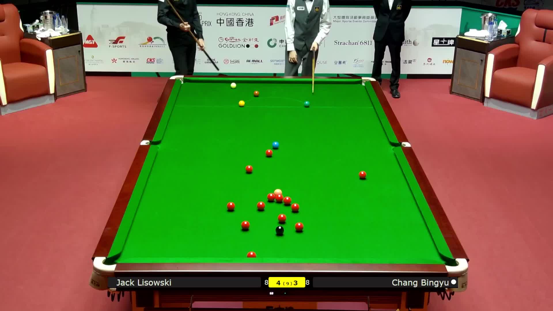 杰克·利索夫斯基VS常冰玉 2026斯诺克世界大奖赛