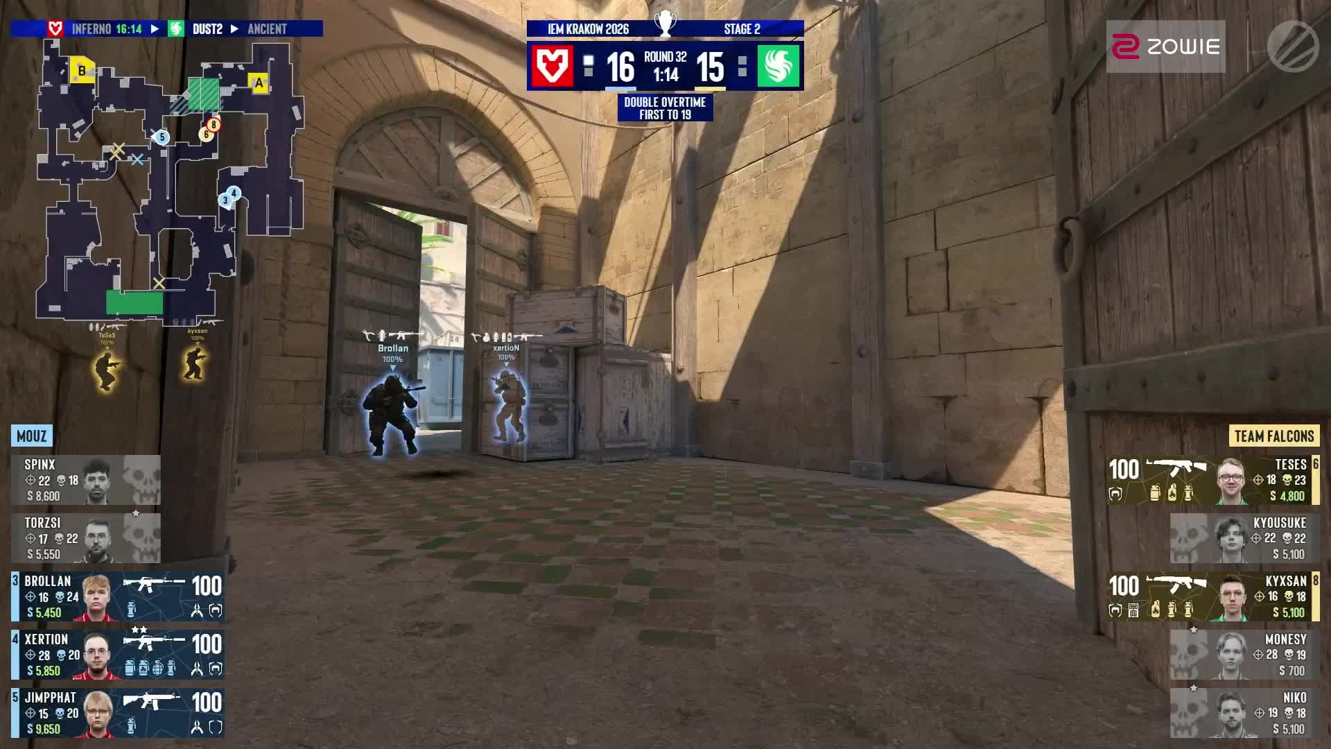 xertioN三杀助MOUZ力压Falcons！