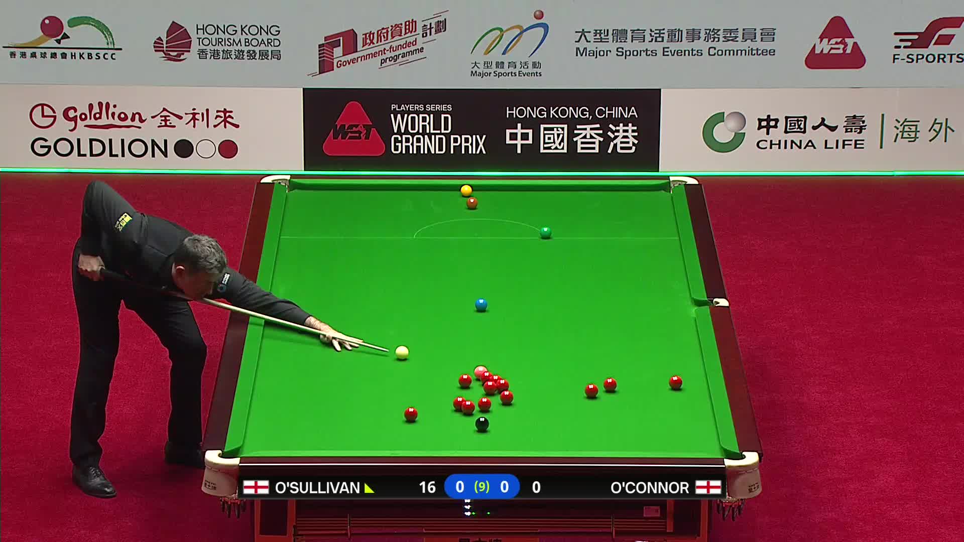 罗尼·奥沙利文VS乔·奥康纳 2026斯诺克世界大奖赛