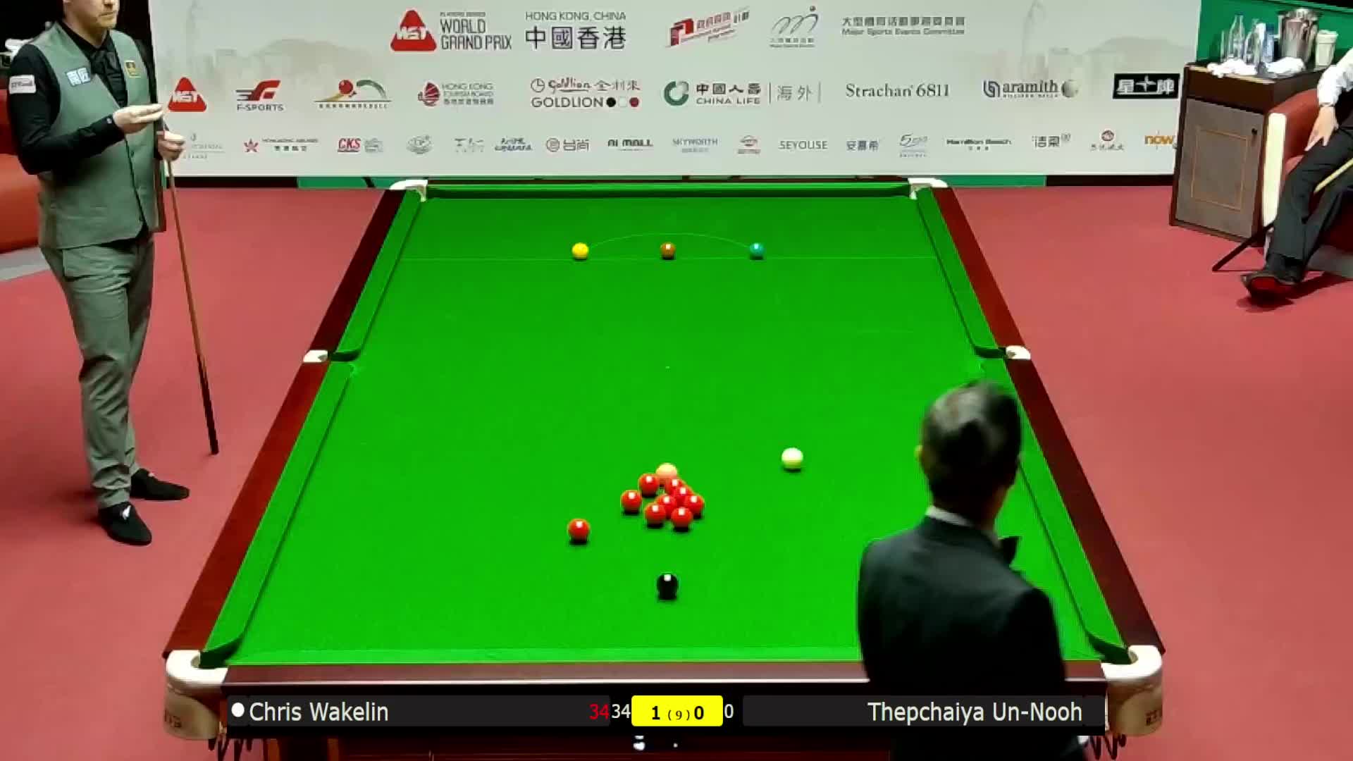 克里斯·沃克林VS塔猜亚·乌诺 2026斯诺克世界大奖赛