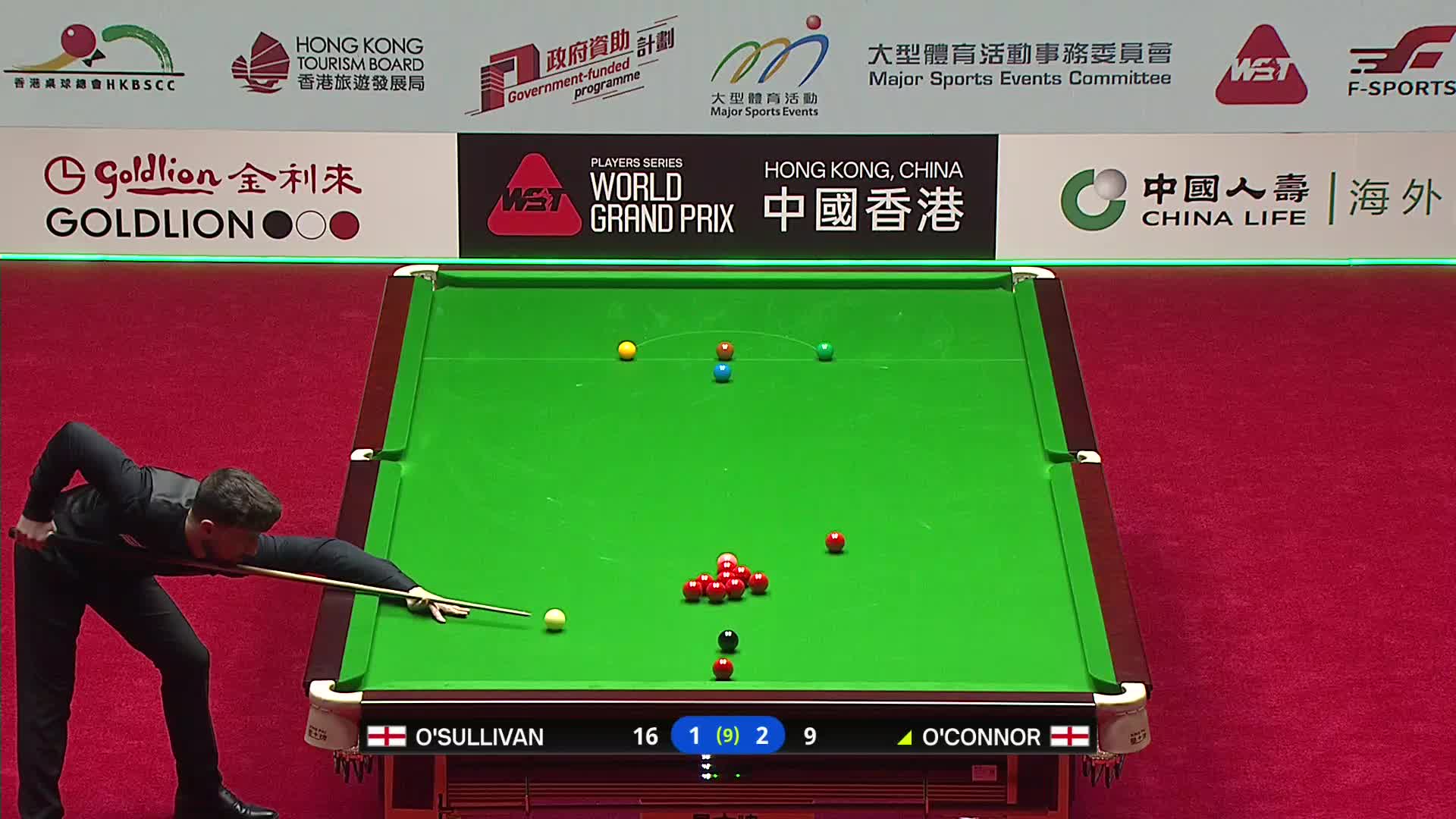 罗尼·奥沙利文VS乔·奥康纳 2026斯诺克世界大奖赛