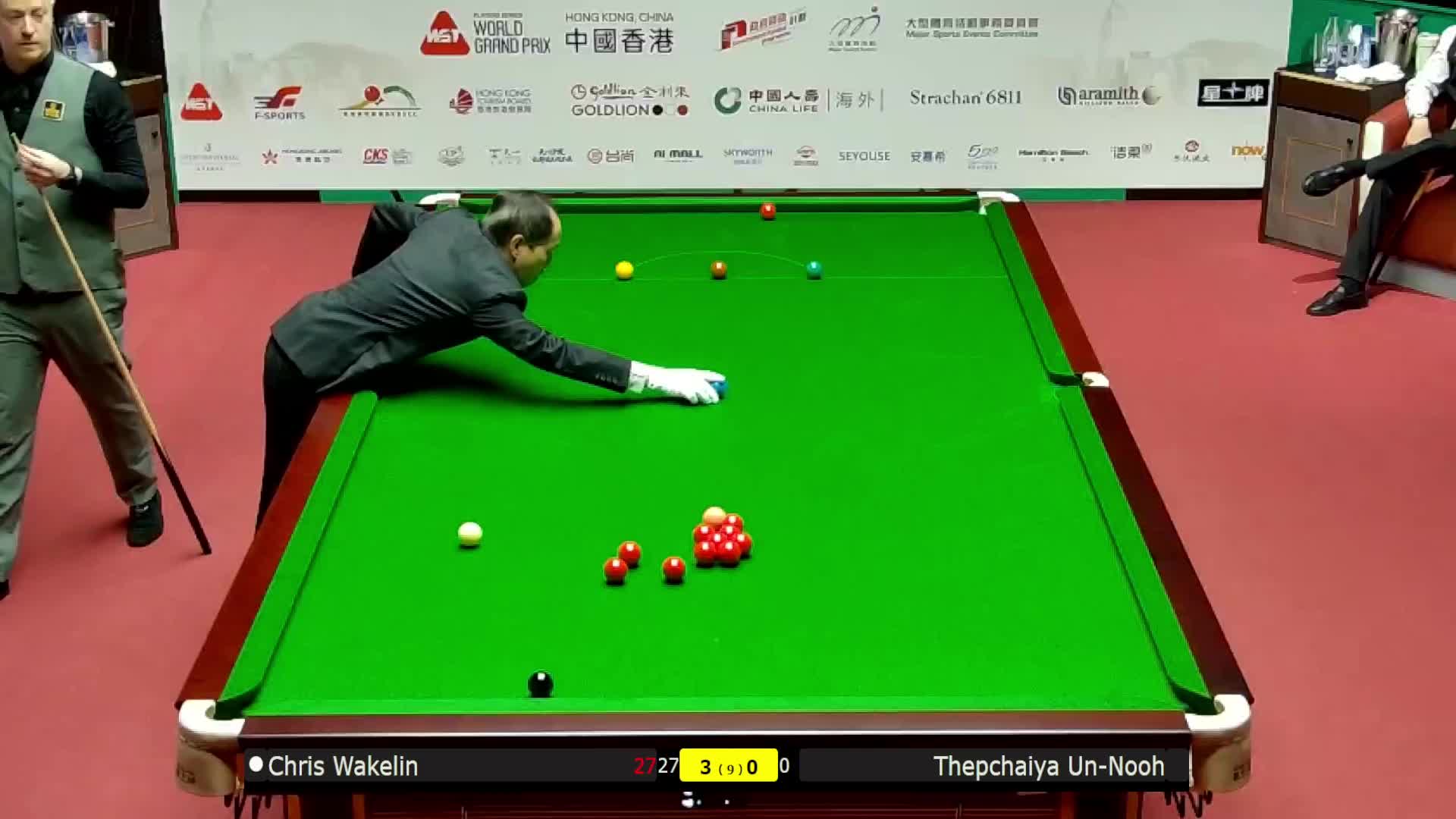 克里斯·沃克林VS塔猜亚·乌诺 2026斯诺克世界大奖赛