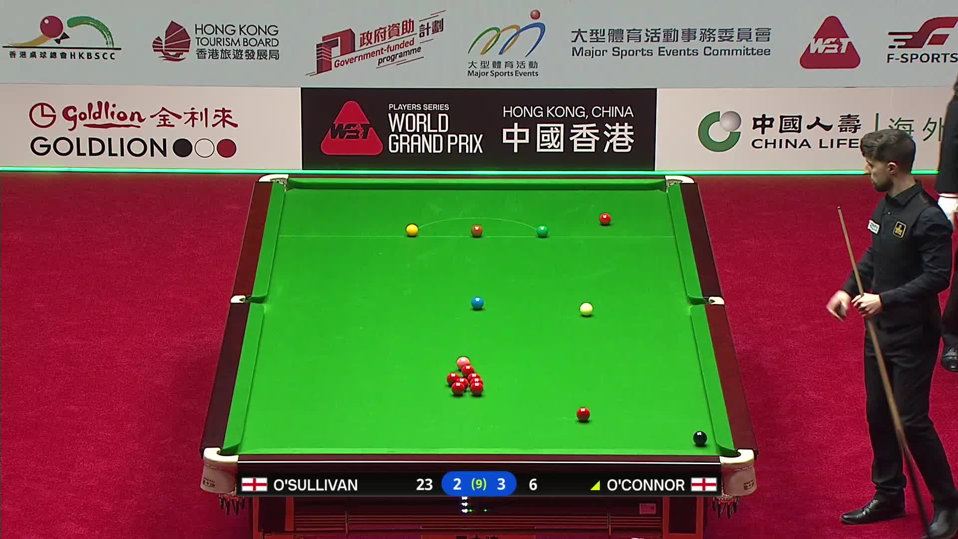 罗尼·奥沙利文VS乔·奥康纳 2026斯诺克世界大奖赛