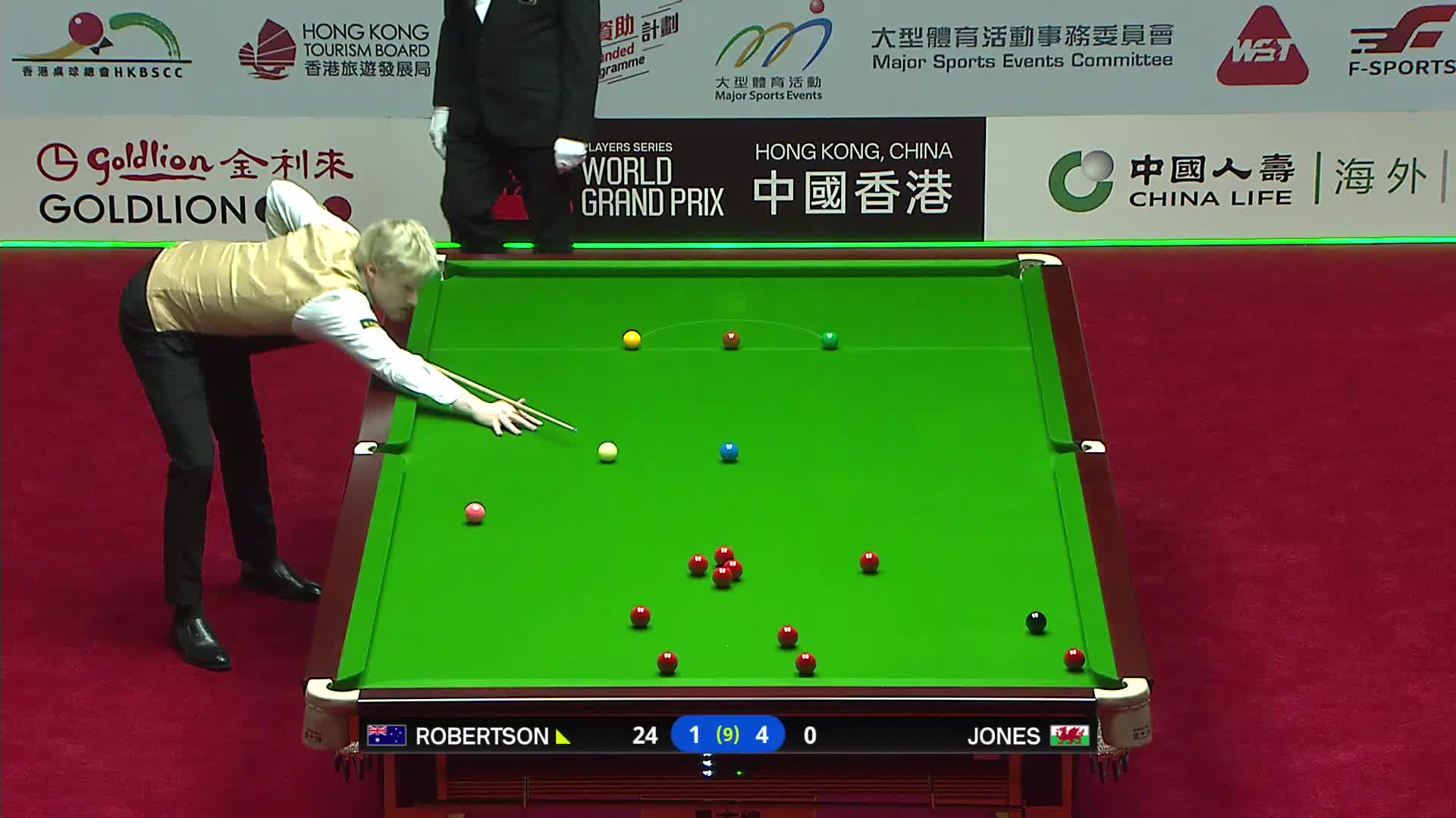 尼尔·罗伯逊VS杰克·琼斯 2026斯诺克世界大奖赛