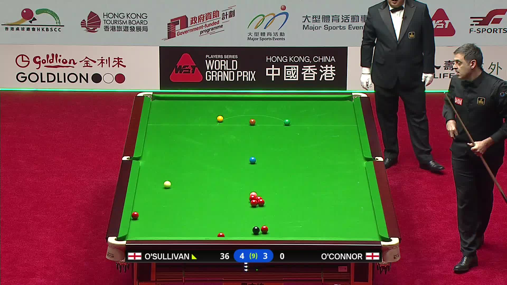 罗尼·奥沙利文VS乔·奥康纳 2026斯诺克世界大奖赛